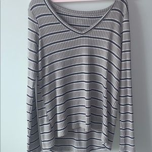 striped cute top from ae